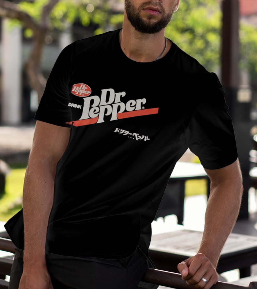 Dr Pepper Drink Japanese Katakana 70s T-Shirt