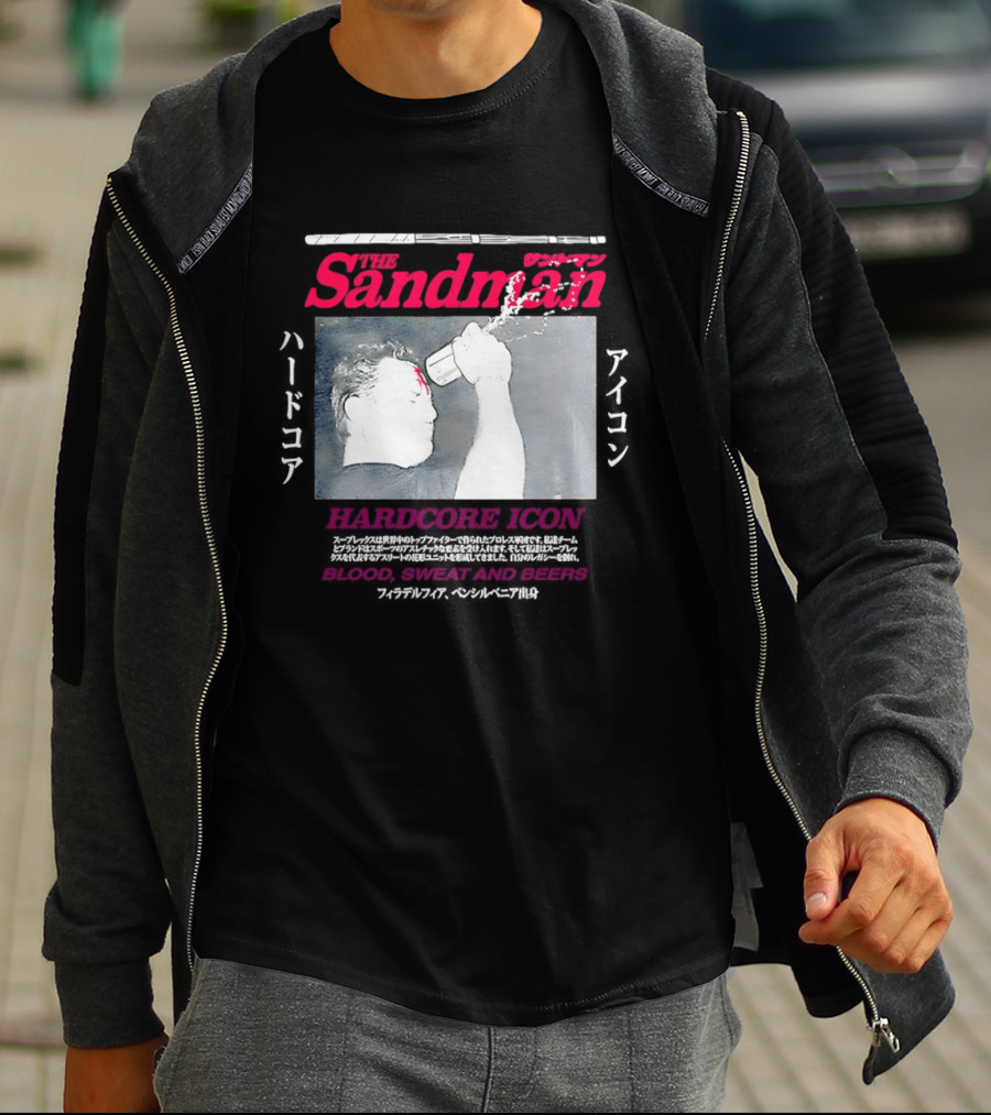 The Sandman Hardcore Icon Blood Sweat And Beers T-Shirt