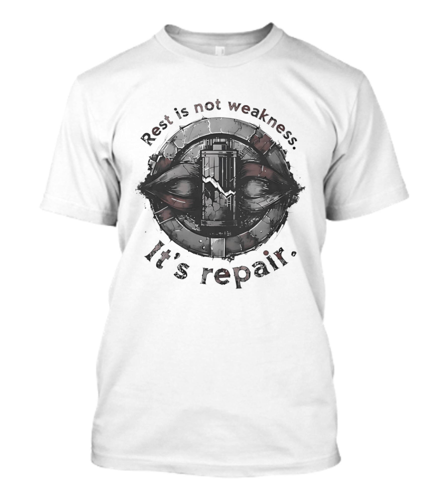 Rest Is Not Weakness It's Repair Empowerment Motivational Message T-Shirt