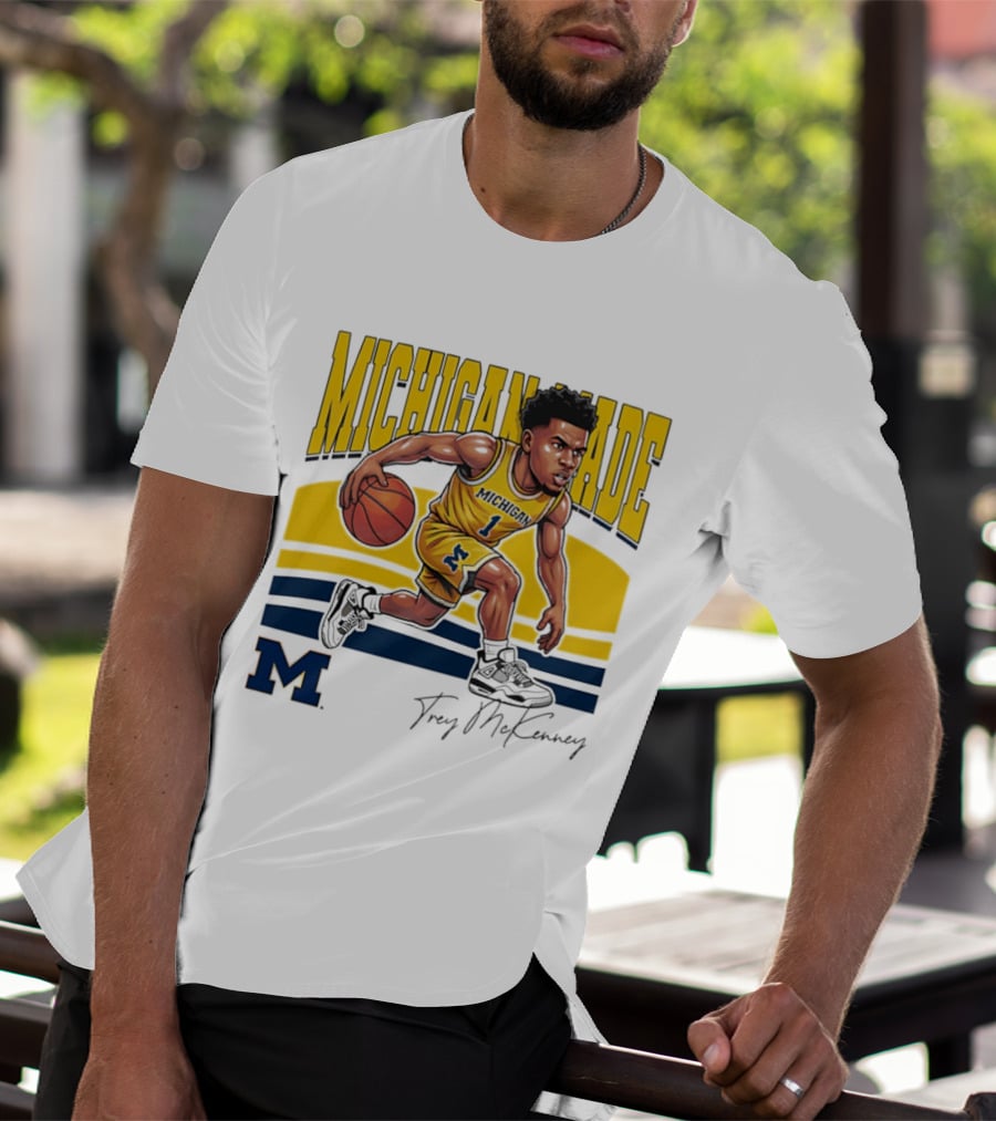 Trey McKenney Michigan Made Basketball Wolverines 2026 T-Shirt