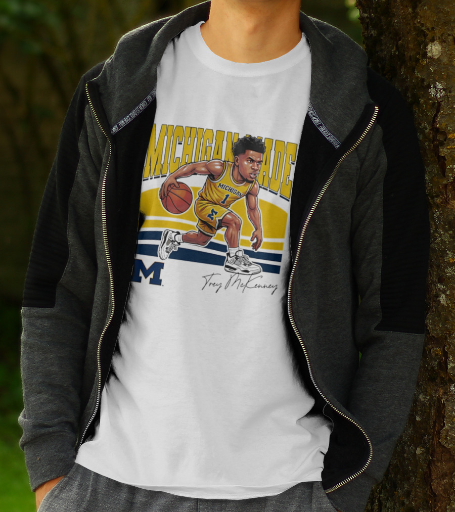 Trey McKenney Michigan Made Basketball Wolverines 2026 T-Shirt