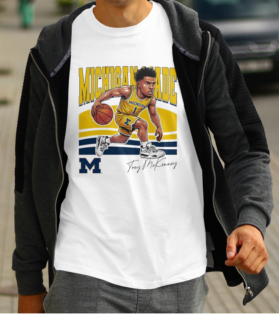 Trey McKenney Michigan Made Basketball Wolverines 2026 T-Shirt