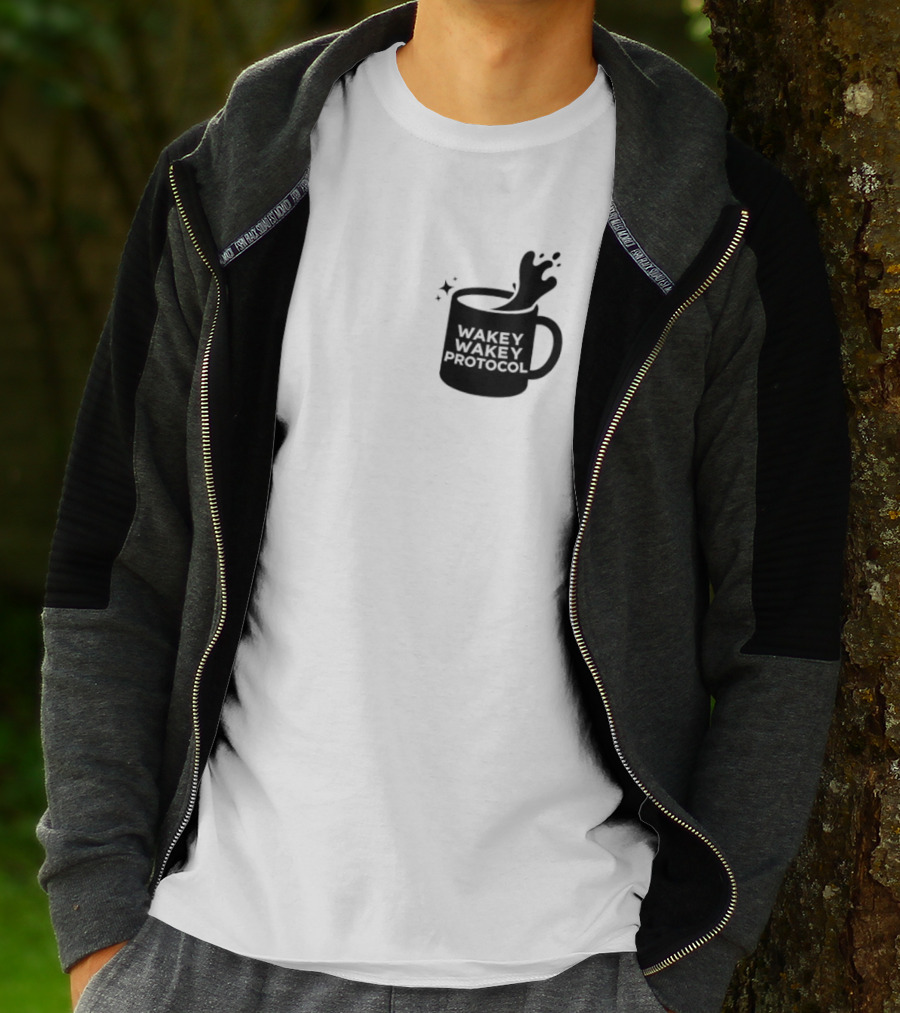 Wakey Wakey Protocol Coffee Spill Cup T-Shirt