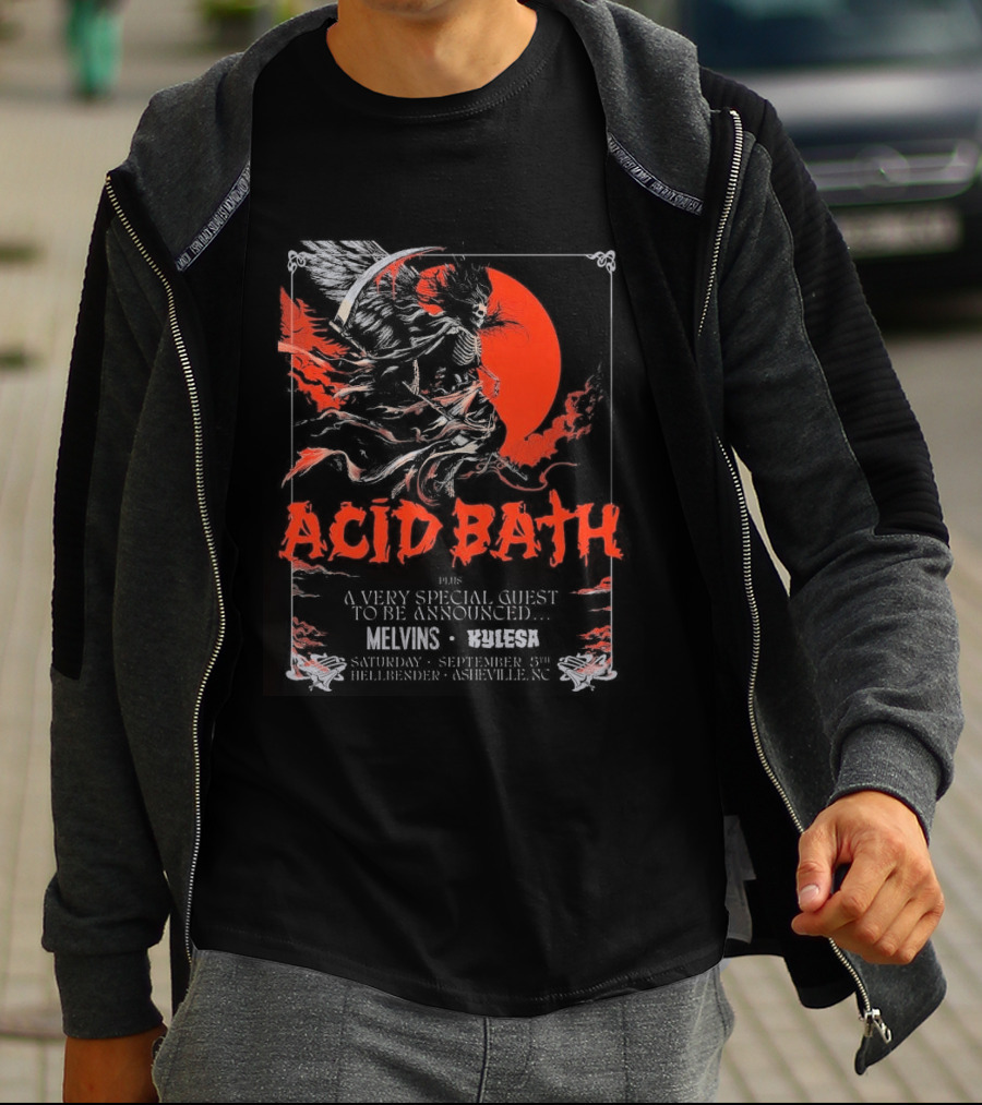 Acid Bath Hellbender Tour Asheville North Carolina September 5th 2026 T-Shirt