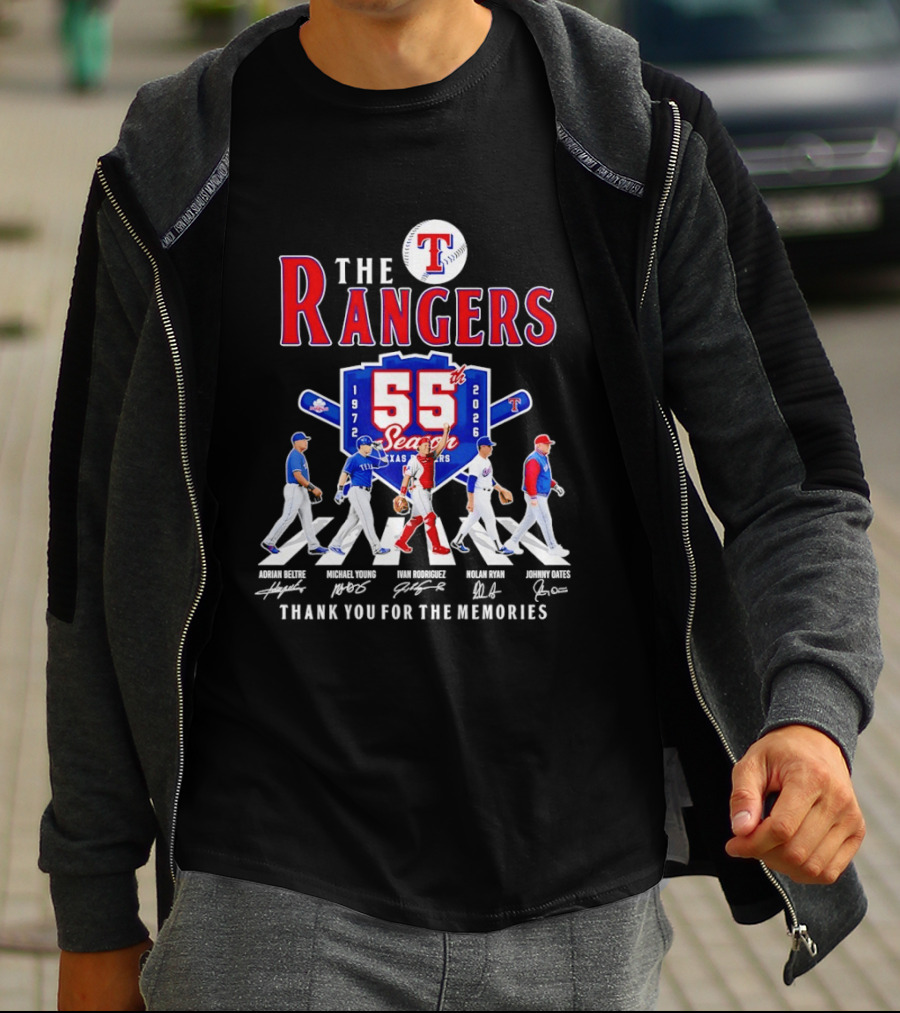 The Rangers 55th Season 1972 2026 Thank You For The Memories T-Shirt