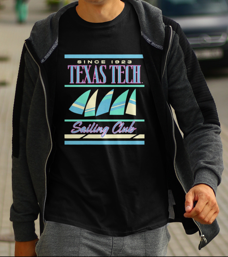 Texas Tech Sailing Club Since 1923 Retro Nautical T-Shirt