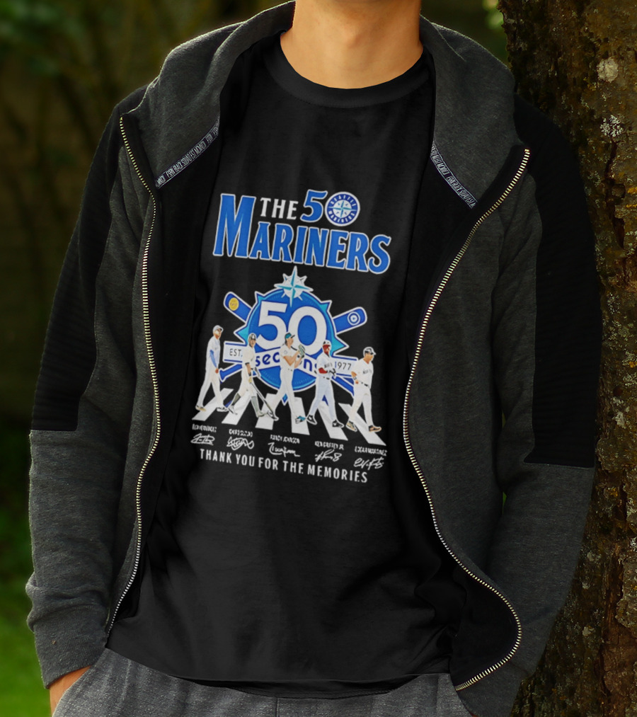 50 Seasons Seattle Mariners Thank You For The Memories 1977 2027 T-Shirt