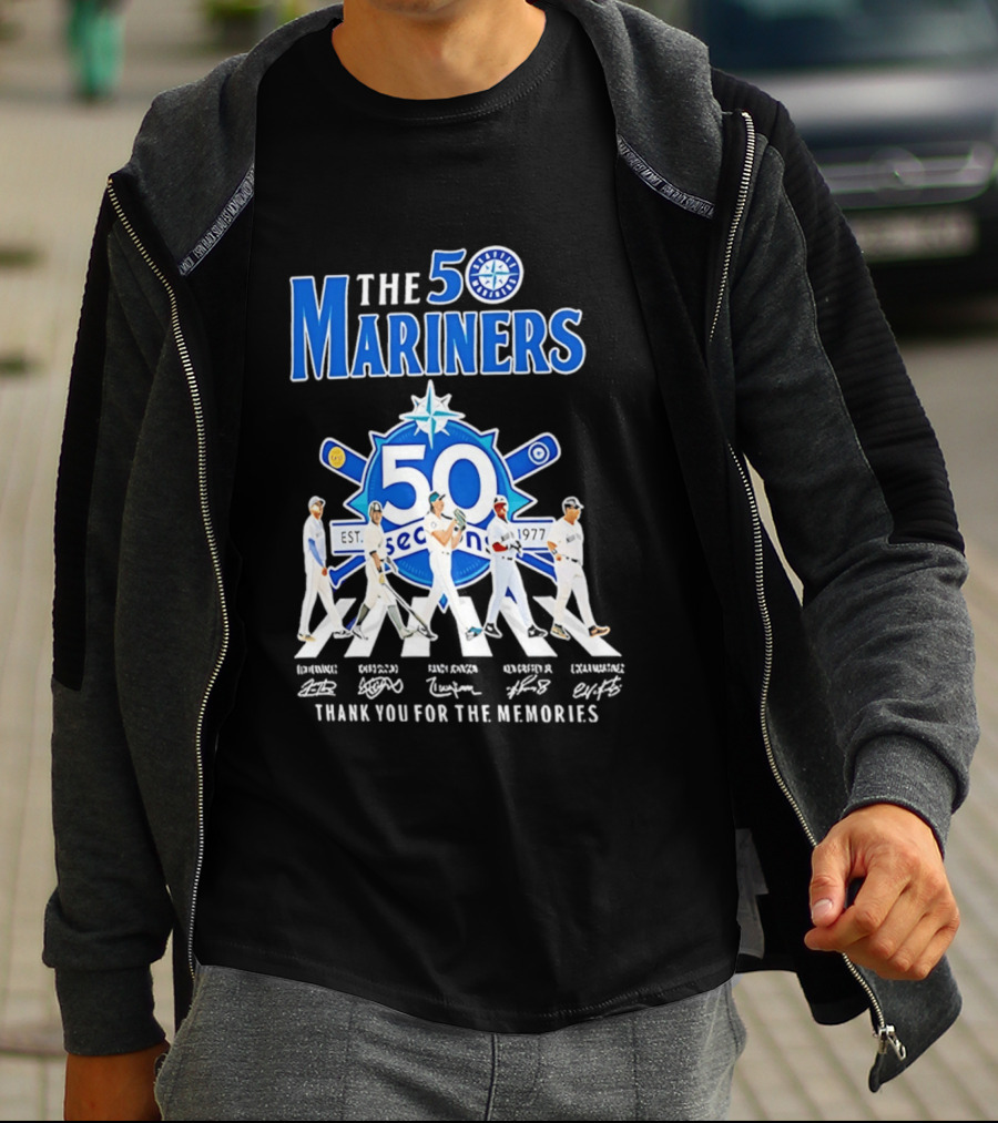 50 Seasons Seattle Mariners Thank You For The Memories 1977 2027 T-Shirt