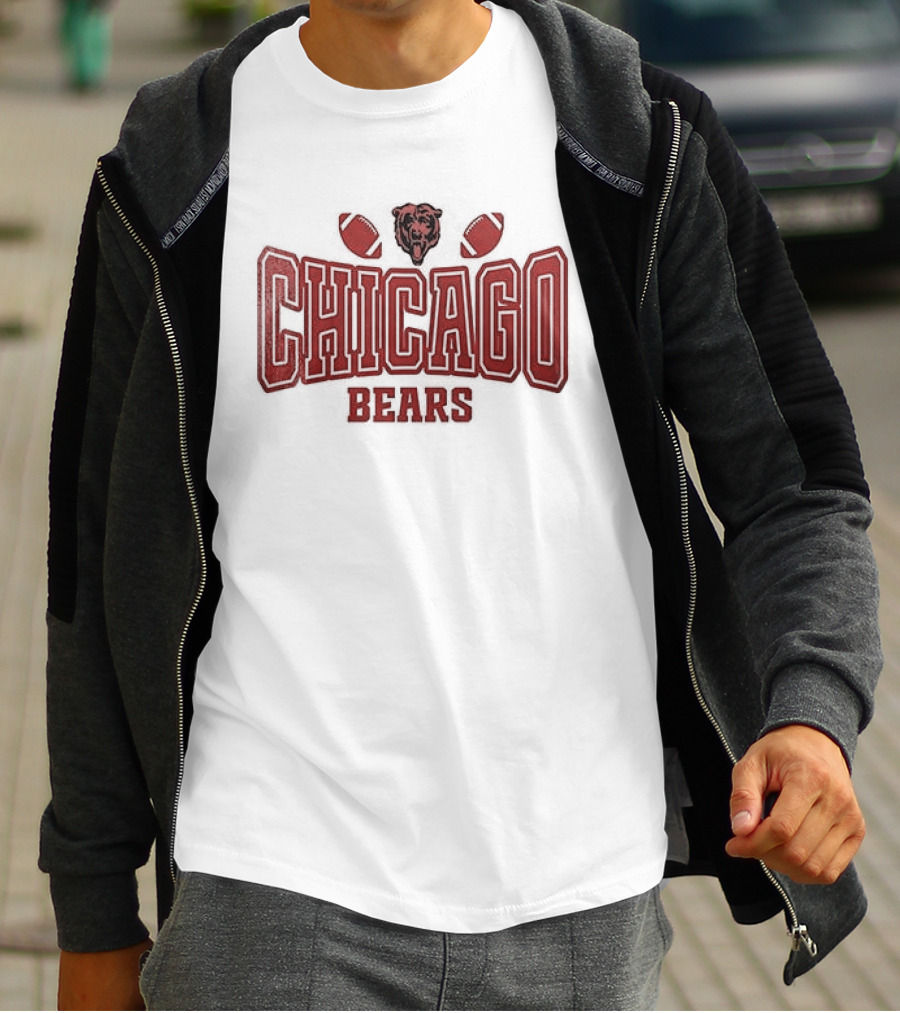 Chicago Bears My Heart Belongs Valentine's Day T-Shirt