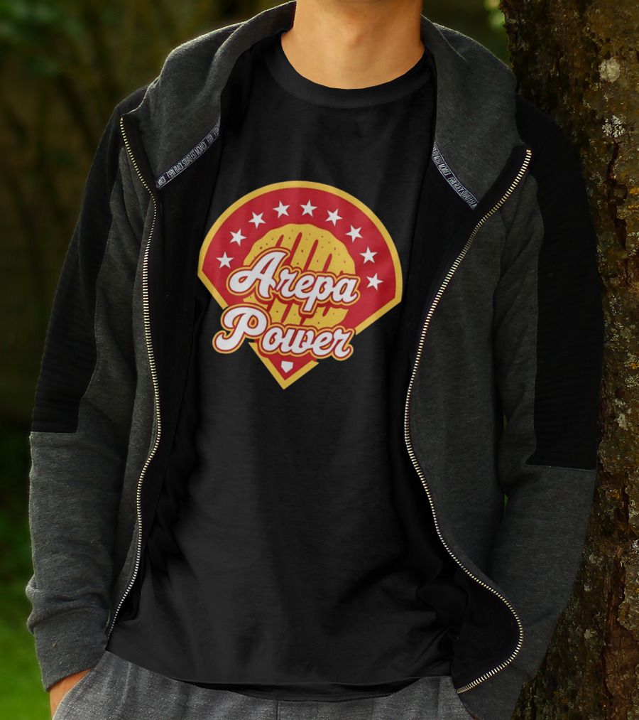 Arepa Power Retro Baseball T-Shirt