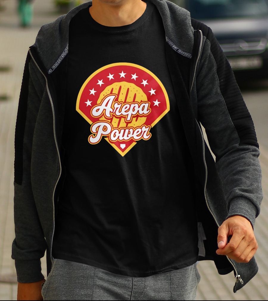 Arepa Power Retro Baseball T-Shirt
