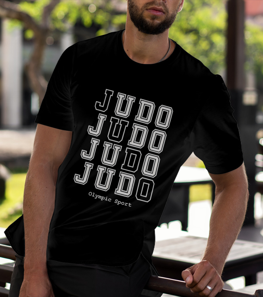 JUDO Repeated Text Olympic Sport T-Shirt