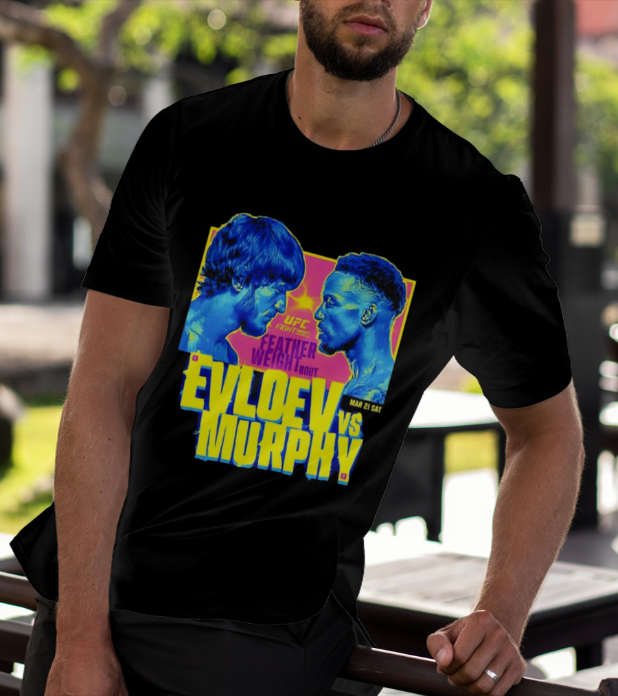 UFC Fight Night Featherweight Bout Evloev Vs Murphy 2026 Match Up T-Shirt