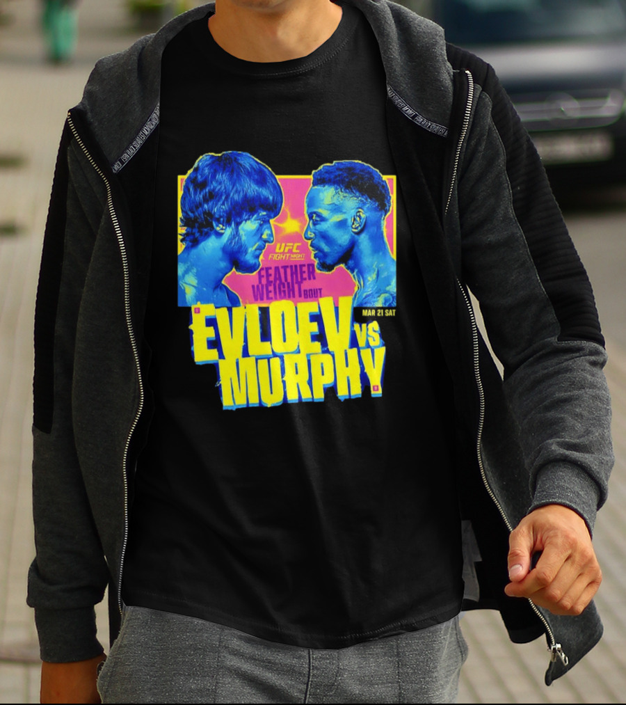 UFC Fight Night Featherweight Bout Evloev Vs Murphy 2026 Match Up T-Shirt