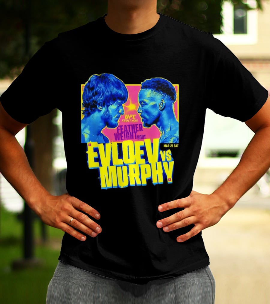 UFC Fight Night Featherweight Bout Evloev Vs Murphy 2026 Match Up T-Shirt