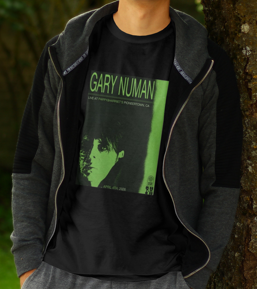 Gary Numan Live At Pappy & Harriet's Pioneertown CA April 4th 2026 T-Shirt