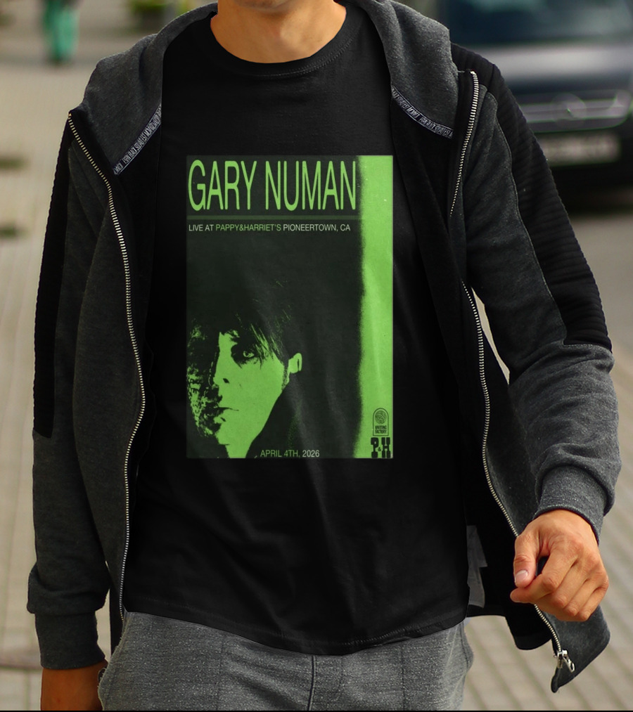 Gary Numan Live At Pappy & Harriet's Pioneertown CA April 4th 2026 T-Shirt