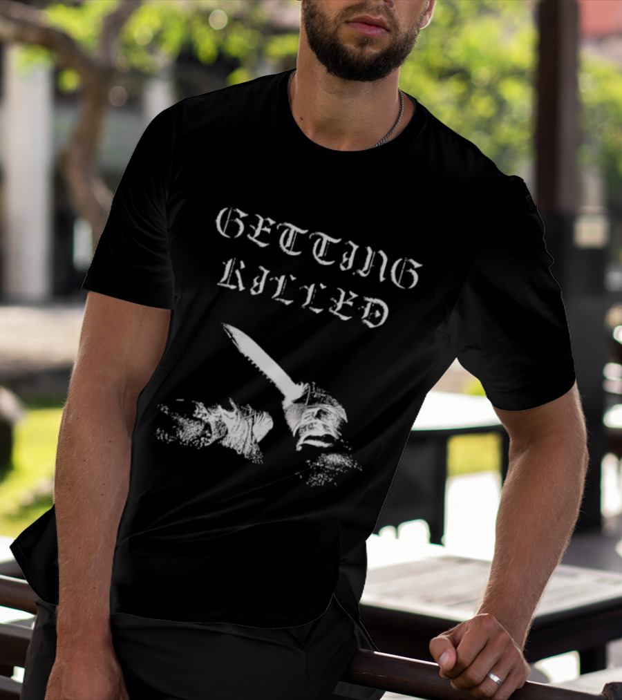 Getting Killed Gothic Knife T-Shirt