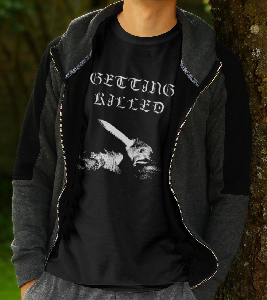 Getting Killed Gothic Knife T-Shirt