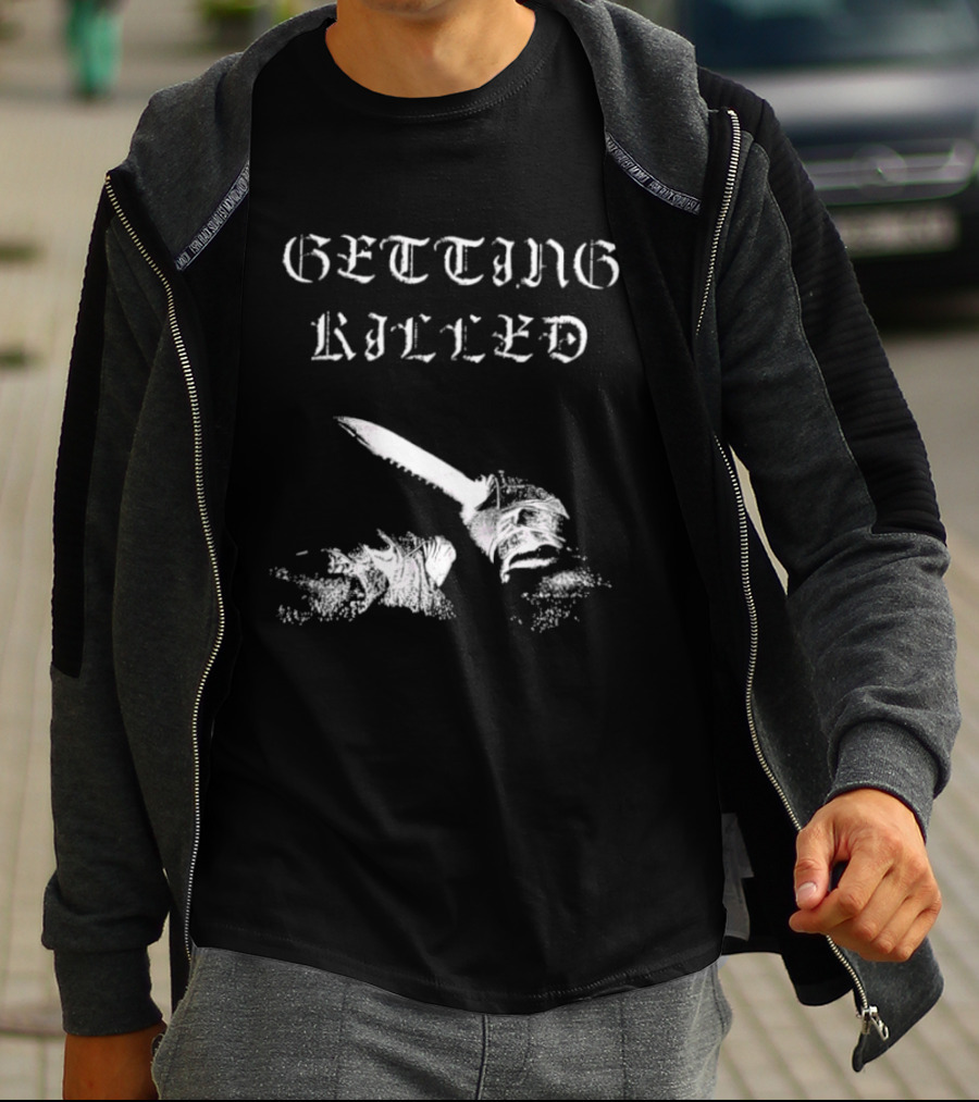 Getting Killed Gothic Knife T-Shirt