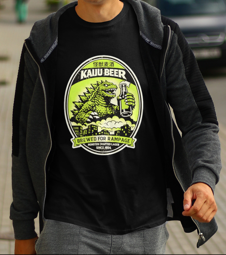Kaiju Beer Brewed For Rampage Monster Crafted Lager Since 1954 T-Shirt
