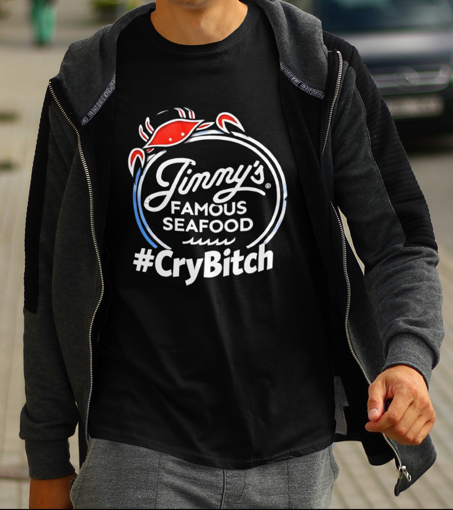 Jinny's Famous Seafood Crab #CryBitch T-Shirt