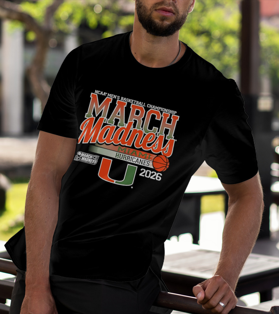 NCAA Men's Basketball Championship March Madness Miami Hurricanes 2026 T-Shirt