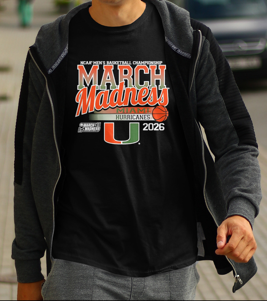 NCAA Men's Basketball Championship March Madness Miami Hurricanes 2026 T-Shirt