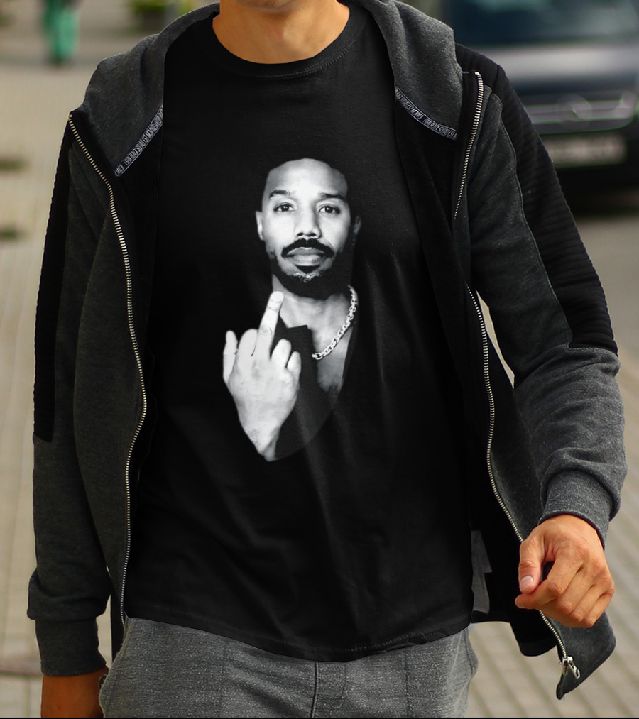 Michael B. Jordan Best Actor 2026 Oscar Middle Finger T-Shirt
