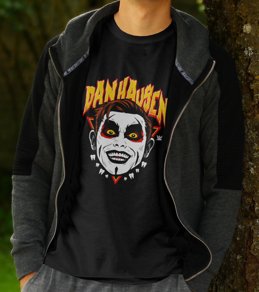 Danhausen WWE Big Head Yellow Eyes Face Paint T-Shirt