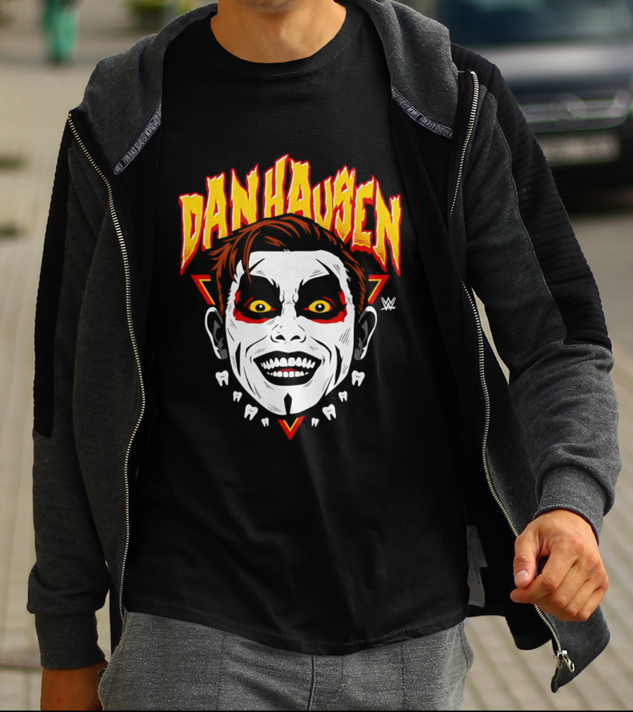 Danhausen WWE Big Head Yellow Eyes Face Paint T-Shirt