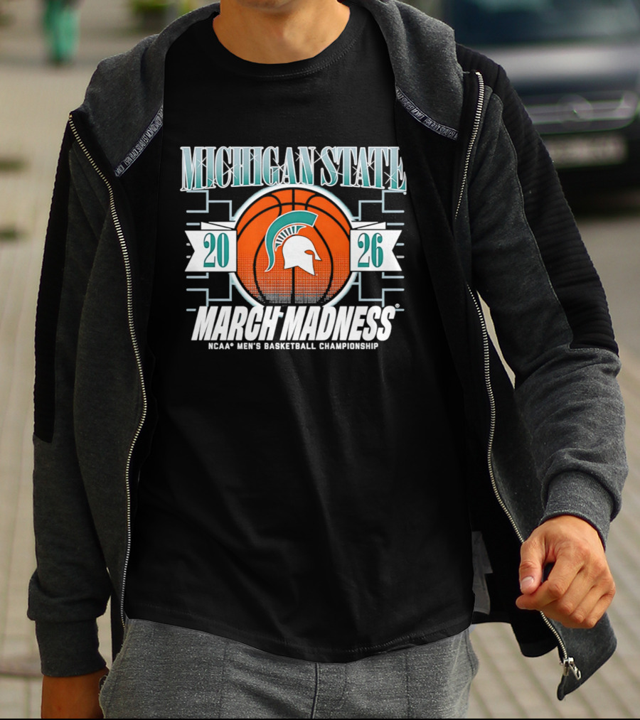 Michigan State Spartans 2026 March Madness NCAA Men's Basketball Championship T-Shirt