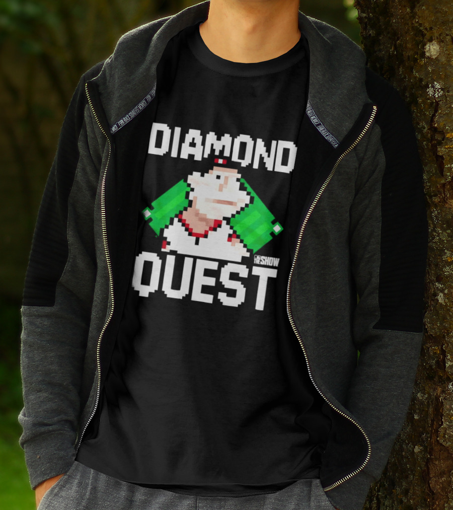 MLB The Show Diamond Quest Pixelated Baseball Adventure T-Shirt