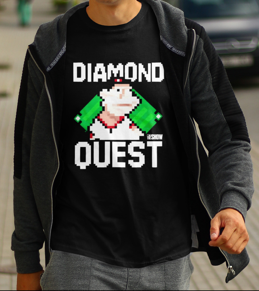 MLB The Show Diamond Quest Pixelated Baseball Adventure T-Shirt