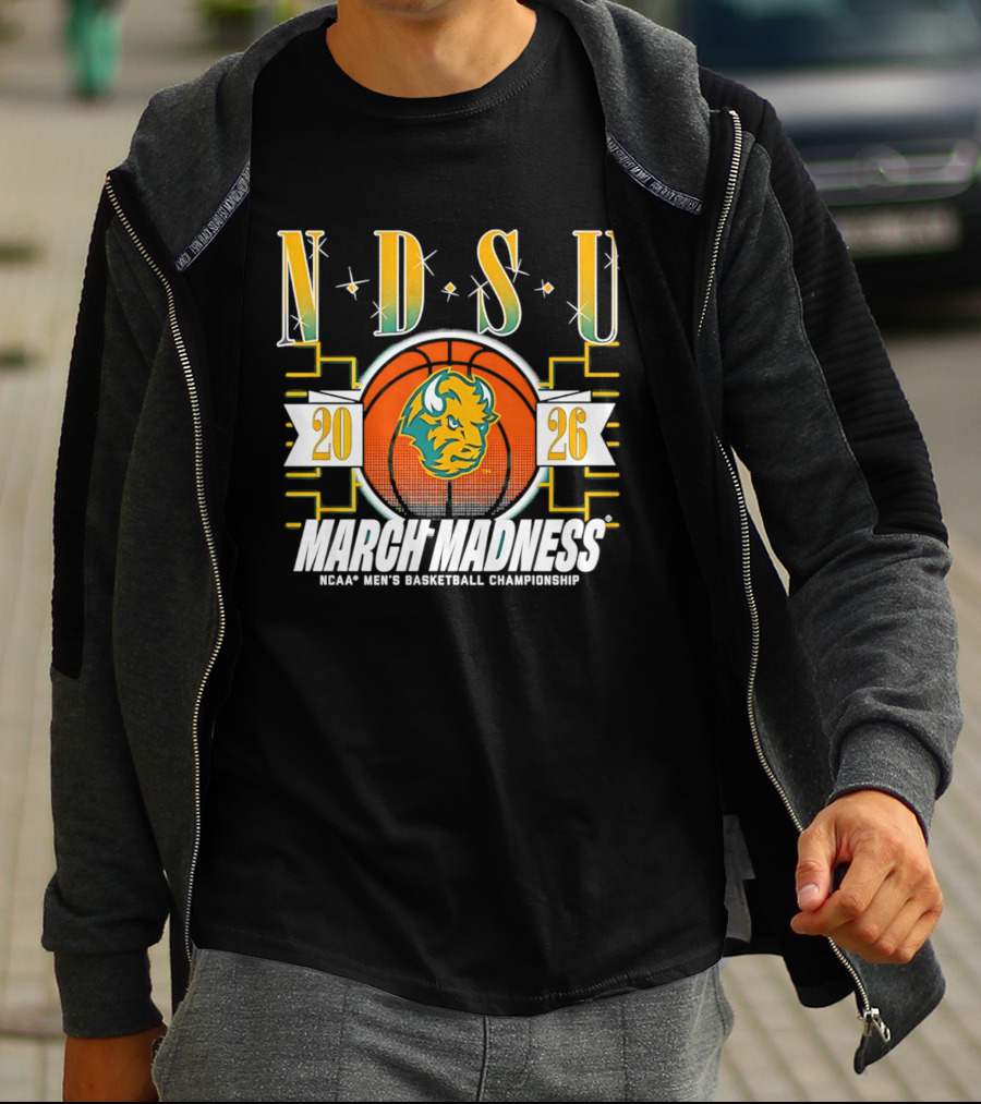 NDSU Bison 2026 March Madness NCAA Men's Basketball Championship T-Shirt