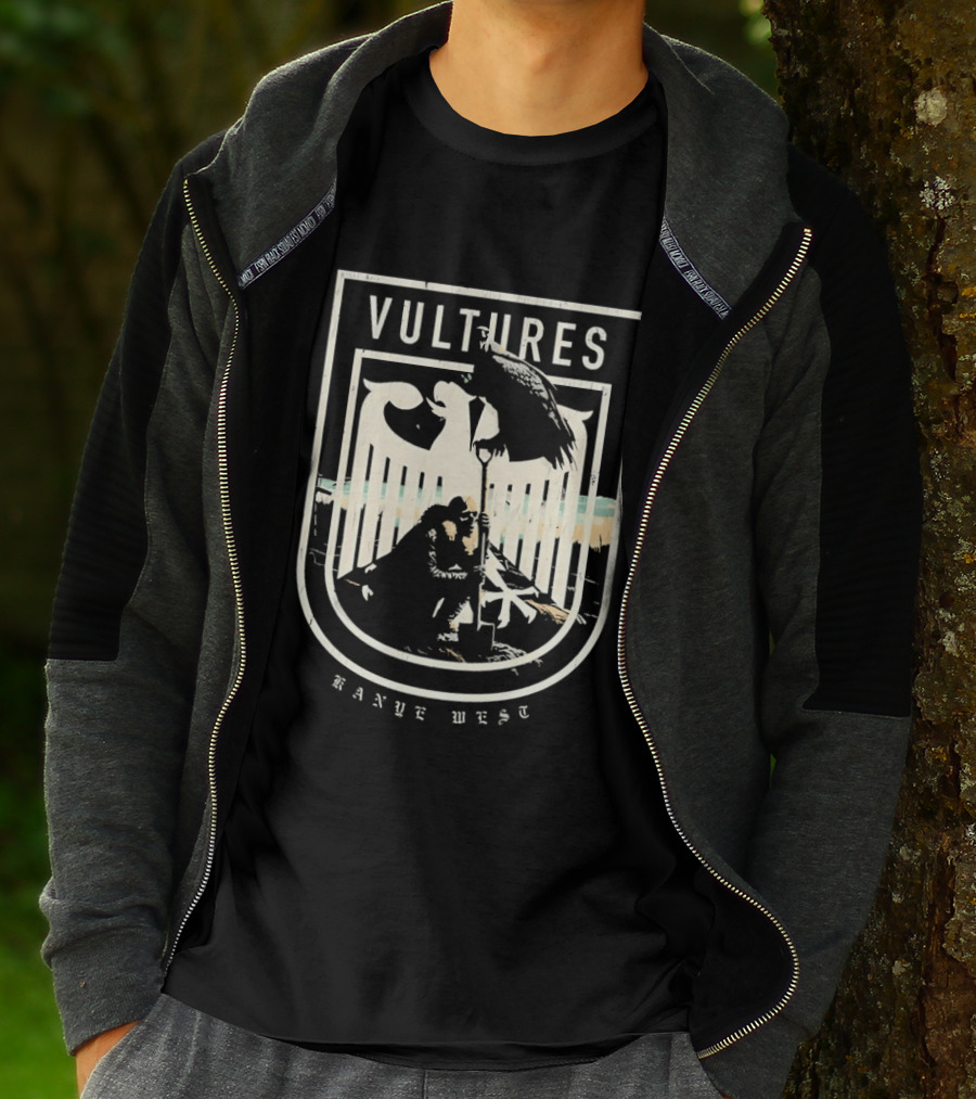 Vultures Kanye West Shield With Vultures And Embrace T-Shirt
