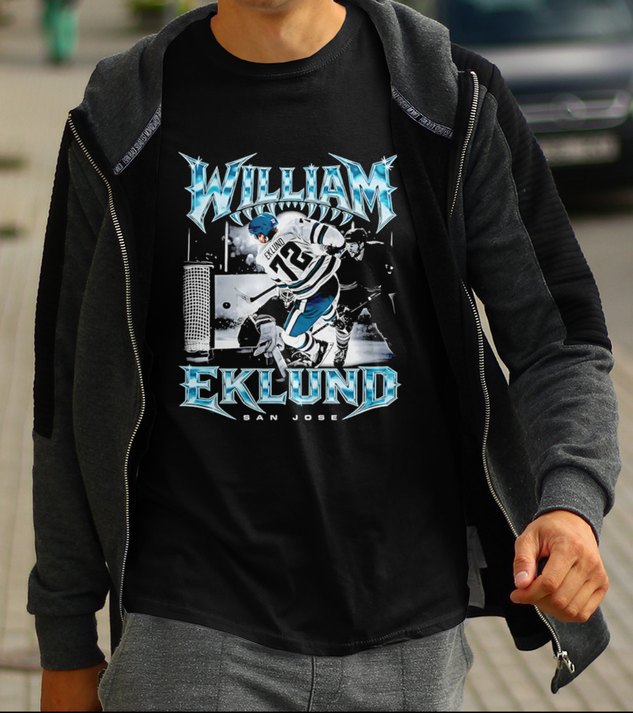 William Eklund San Jose Ice Hockey Player 72 Jersey T-Shirt