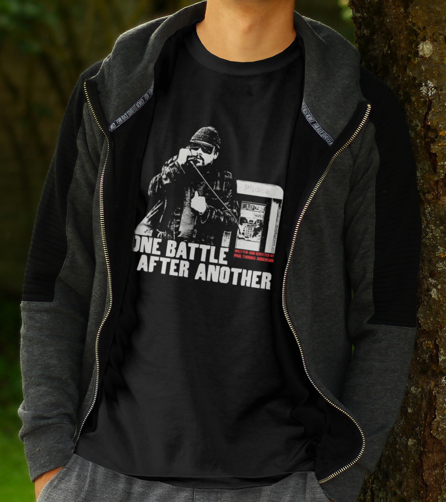 One Battle After Another Phone Booth Action T-Shirt