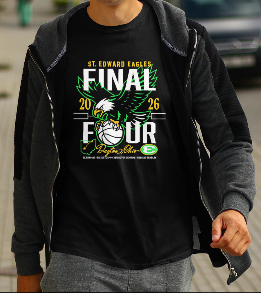 St. Edward Eagles Final Four 2026 Dayton Ohio Basketball Eagle T-Shirt