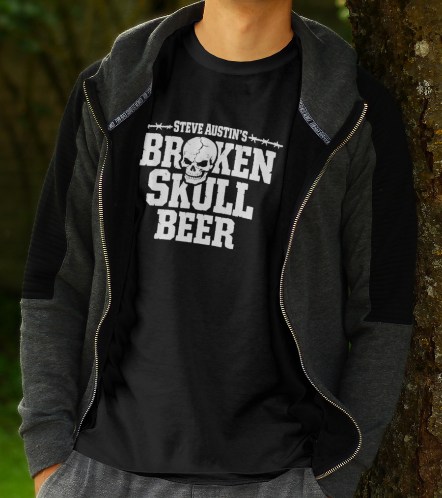 Steve Austin's Broken Skull Beer Retro Skull T-Shirt