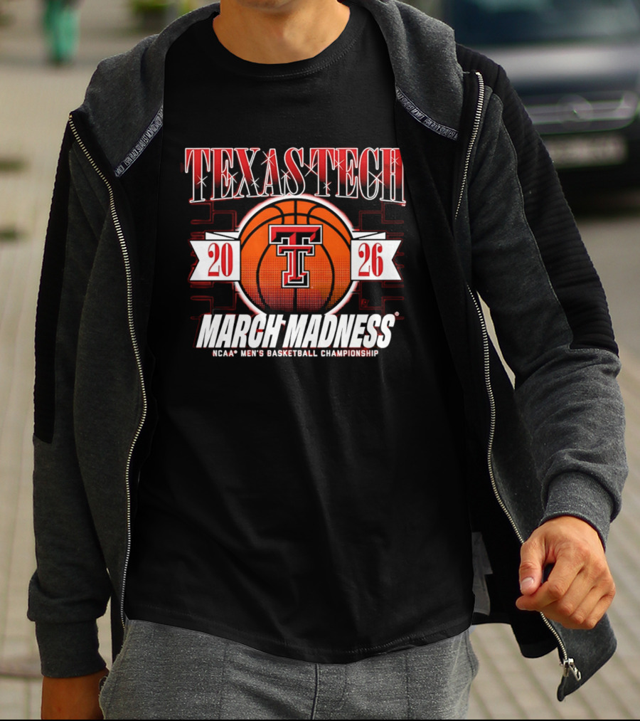 Texas Tech Red Raiders 2026 March Madness NCAA Men's Basketball Championship T-Shirt