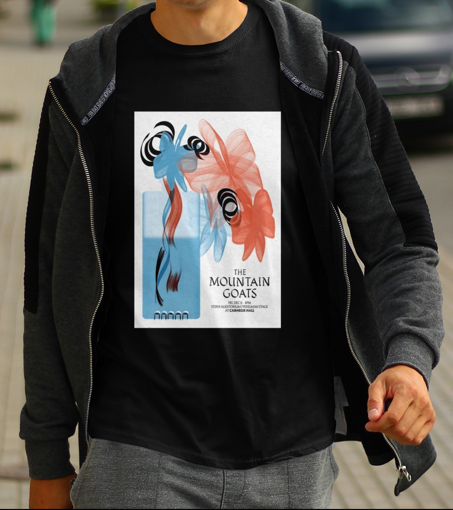 The Mountain Goats Carnegie Hall NYC Dec 11 2026 Stern Auditorium Perelman Stage T-Shirt