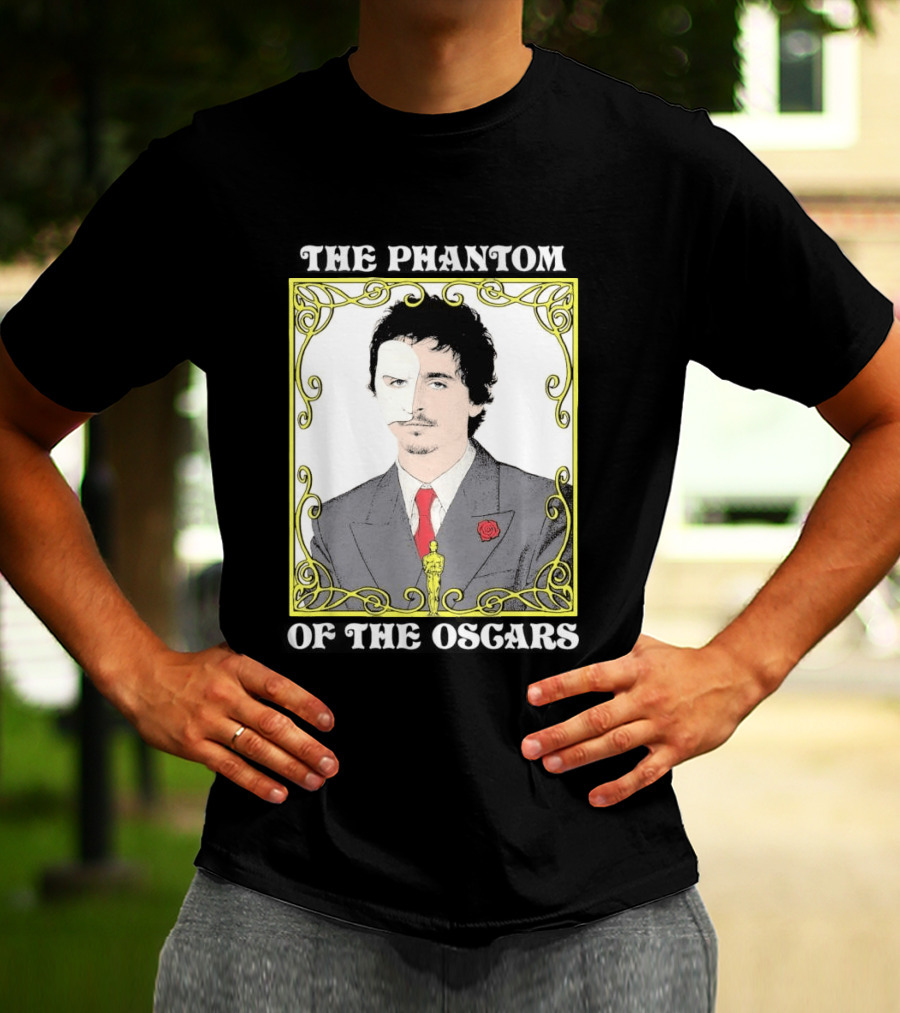 The Phantom Of The Awards Mask Suit Rose Oscar T-Shirt