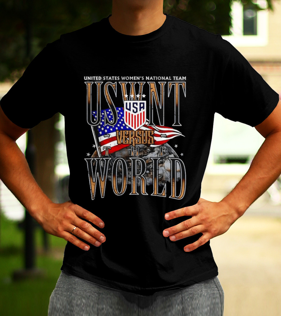 USWNT USA Versus The World Flag T-Shirt