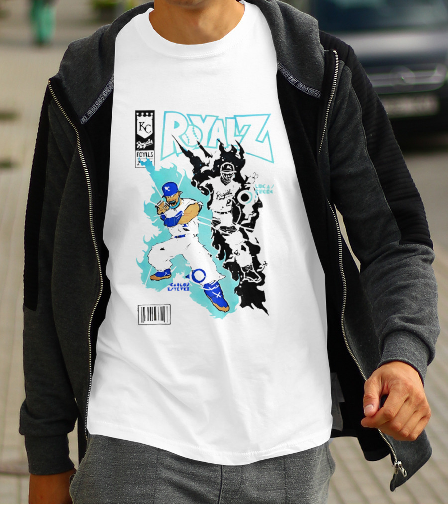 KC Royals Estévez Erceg Royalz Cartoon Baseball T-Shirt