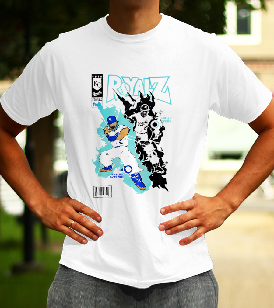 KC Royals Estévez Erceg Royalz Cartoon Baseball T-Shirt