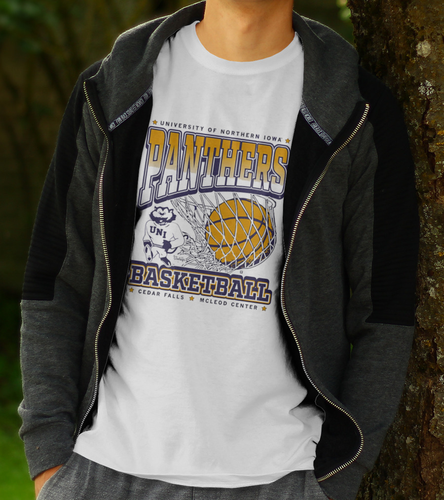 University Of Northern Iowa Panthers Basketball Cedar Falls McLeod Center UNI Panthers T-Shirt
