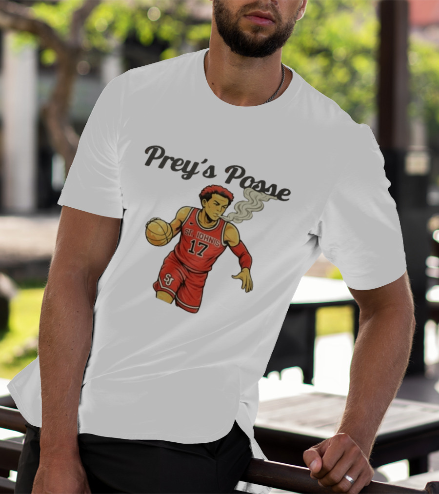 Prey's Posse St. John's Basketball 17 Smoky Dunk T-Shirt