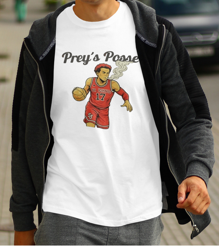 Prey's Posse St. John's Basketball 17 Smoky Dunk T-Shirt