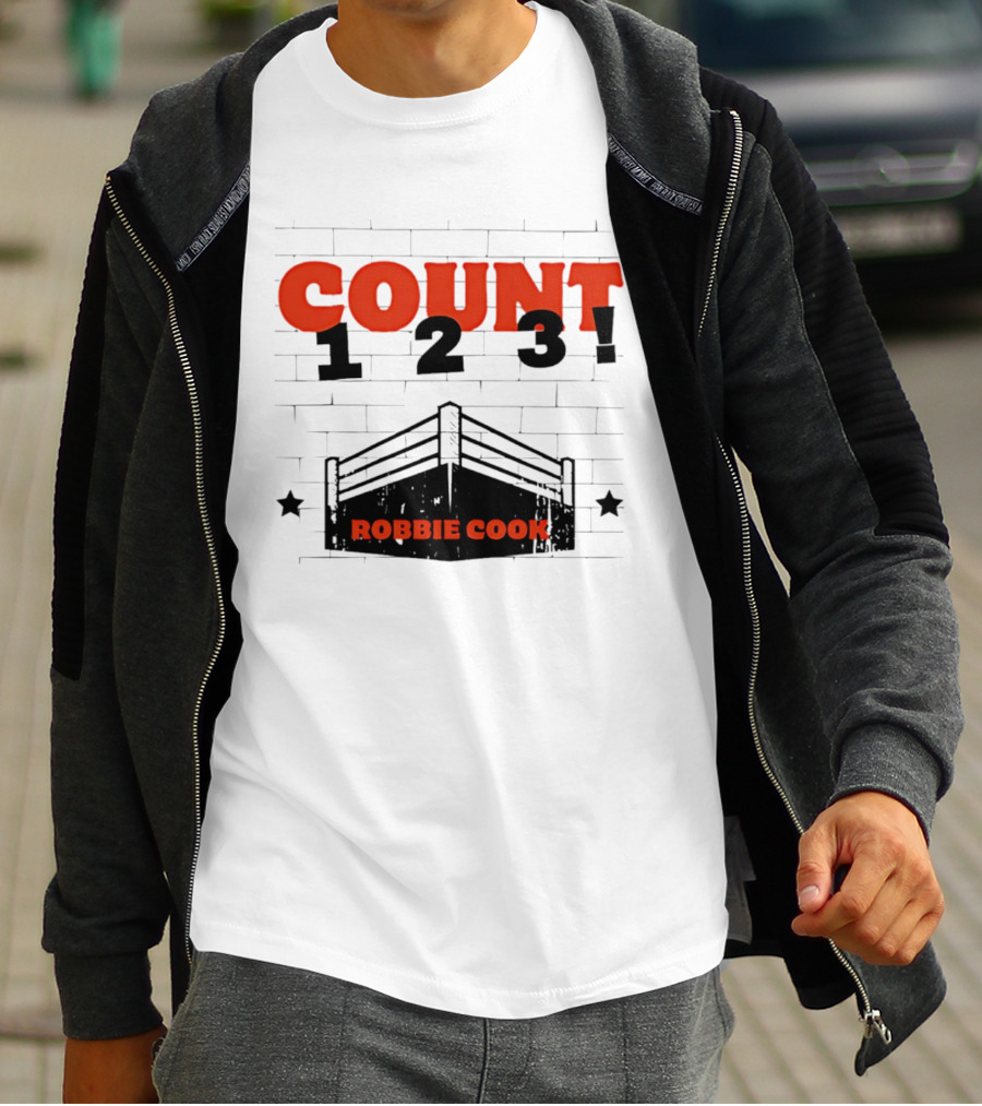 Robbie Cook Count 1 2 3 Boxing Ring T-Shirt